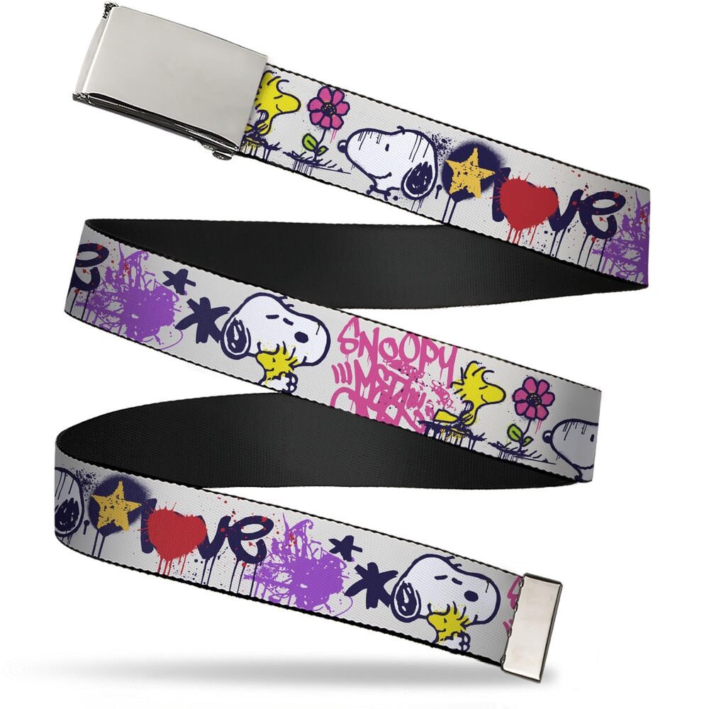 2753 Adjustable Belt, Clamp Buckle, Cut-to-Fit, Peanuts Snoopy